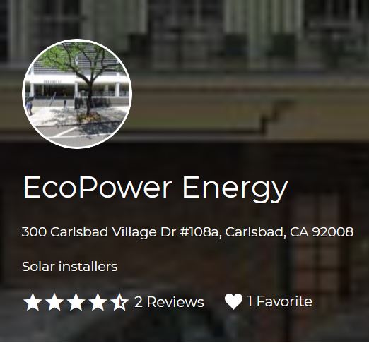 ecopower Best solar contractors oceanside